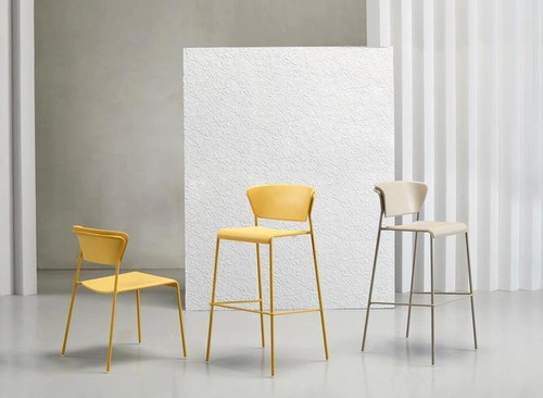 Krzesło barowe Lisa 75cm białe Outlet