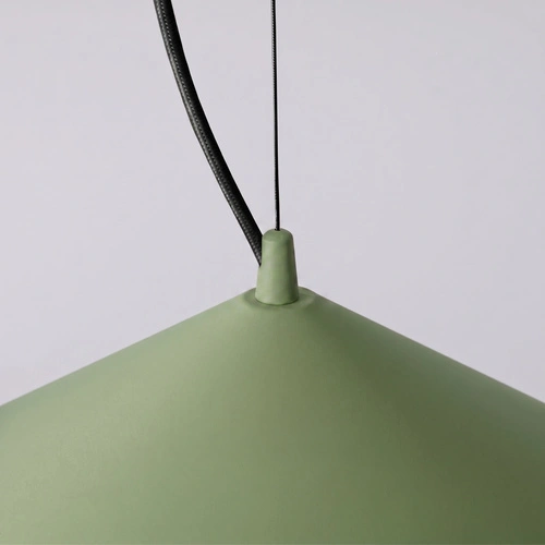 Lampa wisząca FINT LED oliwkowa do salonu nowoczesna regulowana
