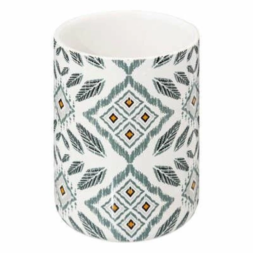 Kubek na szczoteczki do zębów Hapache biały nowoczesny dolomit do łazienki 5five