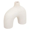 Wazon Asy biały ceramiczny dekoracyjny do salonu 18 cm