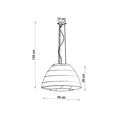 Żyrandol BELLA 60 nowoczesny biały do salonu i jadalni lampa sufitowa 3-punktowa