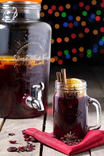 Szklany słój do napojów 5l KILNER z kranikiem, prowansalski dozownik na lemoniadę