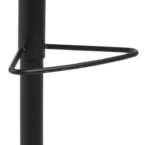 Hoker z oparciem Sylvia brązowy regulowany obrotowy nowoczesny do kuchni i jadalni Actona