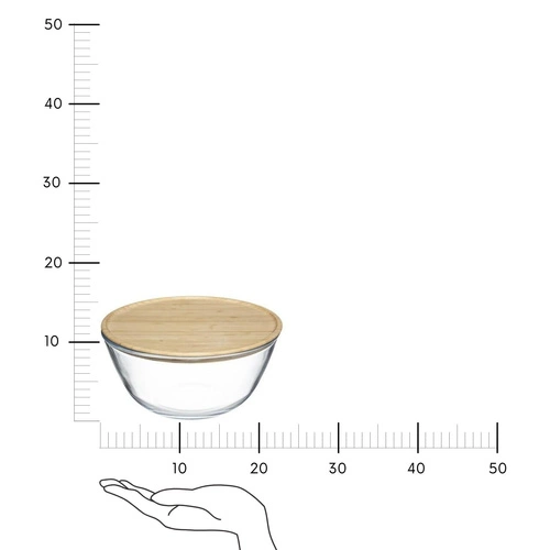 Miska CutEat z bambusową pokrywką 23 cm