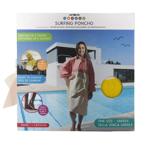 Ponczo Ainsa ręcznikowe żółte