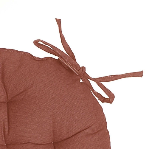 Poduszka na krzesło 38cm okrągła terracota