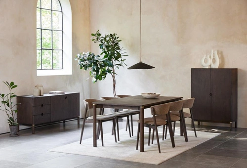 Stół rozkładany Arun 180x95 dębowy espresso do jadalni i salonu