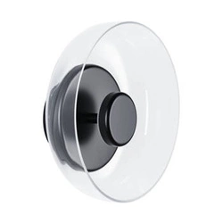 Kinkiet ścienny LED DISCO Step into Design nowoczesny szklany czarny 23 cm do salonu