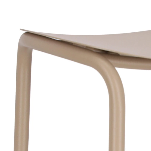 Hoker metalowy Trick 75 cm szary nowoczesny bez oparcia do kuchni i wyspy SCAB Design