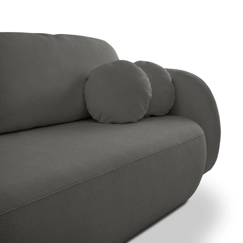 Sofa rozkładana Salby antracytowa 3 osobowa z funkcją spania i pojemnikiem do salonu