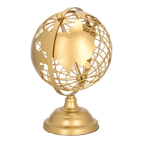 Globus metalowy złoty 28cm