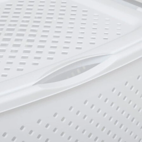 Kosz na pranie 55l biały nowoczesny plastikowy do łazienki 5five simply smart