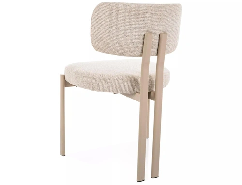 Krzesło Montico Intesi beżowe kaszmir tapicerowane do jadalni i salonu