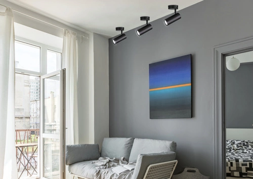 Kinkiet ścienny Colly nowoczesny czarny LED regulowany do salonu sypialni kuchni jadalni