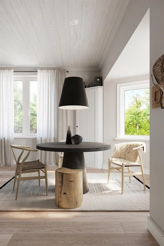 Żyrandol nowoczesny czarny GENEVE 50 do salonu i jadalni 3-punktowy Sollux Lighting