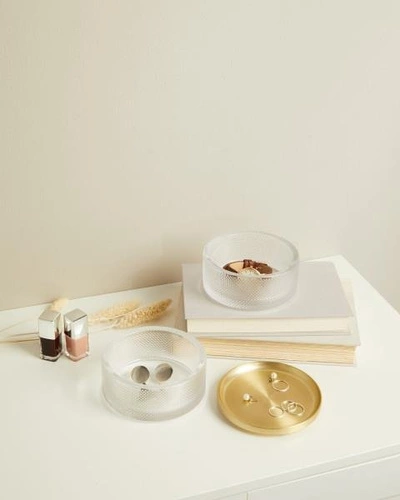 Szkatułka/pojemnik Tesora Glass złoty