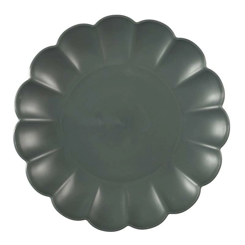 Talerz deserowy Iris 20,5cm szary ciemny