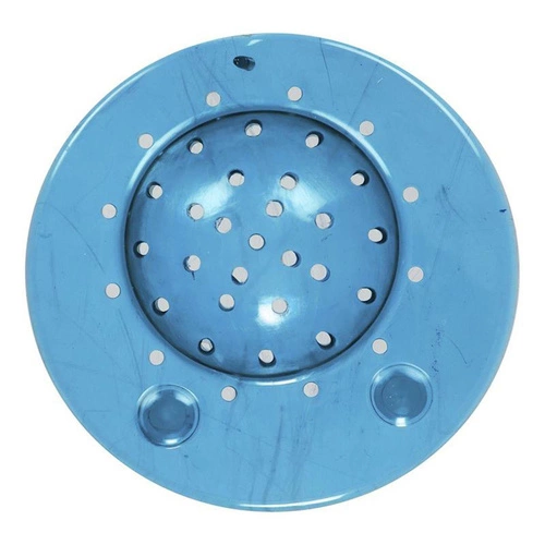 Sitko do zlewu silikonowe Intesi niebieskie okrągłe nowoczesne do kuchni i łazienki 12 cm