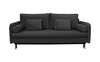 Sofa Diana z funkcją spania antracytowy   Louis 676