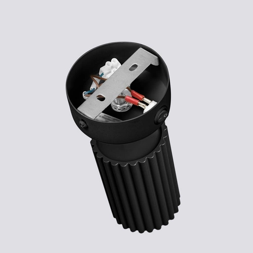 Kinkiet ścienny Karbon czarny z włącznikiem, ruchomy klosz, nowoczesny do sypialni i salonu