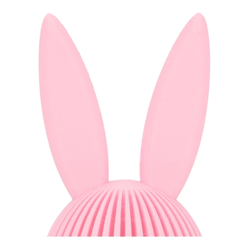 Figurka wielkanocna Królik duży różowy Intesi 17 cm glamour dekoracja na stół lub komodę