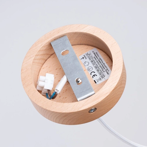 Lampa wisząca JAGA biała skandynawska do salonu i jadalni nad stół 30 cm SOLLUX LIGHTING