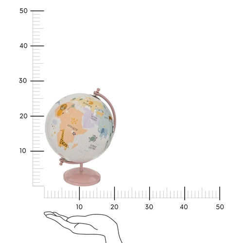 Globus dziecięcy śr 20 cm różowy