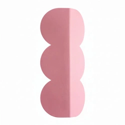 Kinkiet ścienny BISCUIT różowy nowoczesny aluminiowy do salonu