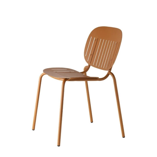 Krzesło ogrodowe metalowe pomarańczowe Si-Si SCAB Design nowoczesne do ogrodu i na taras