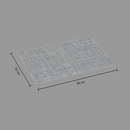 Szara prostokątna podkładka pod talerz Maoli do kuchni nowoczesna 50x35 cm 5five