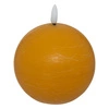 Świeca dekoracyjna LED kula żółta Molia Atmosphera z parafiny ciepłe światło 10 cm