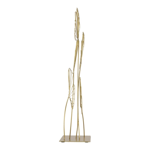 Dekoracja metalowa Ginko złota