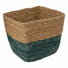 Kosz kwadratowy naturalny/morski 31x31cm