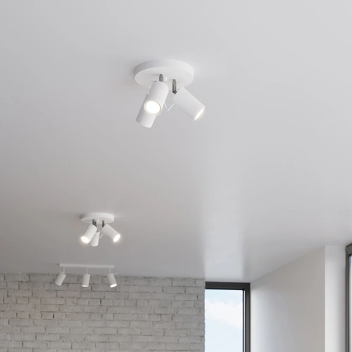 Plafon sufitowy RING 3P biały nowoczesny metalowy do salonu kuchni i sypialni Sollux