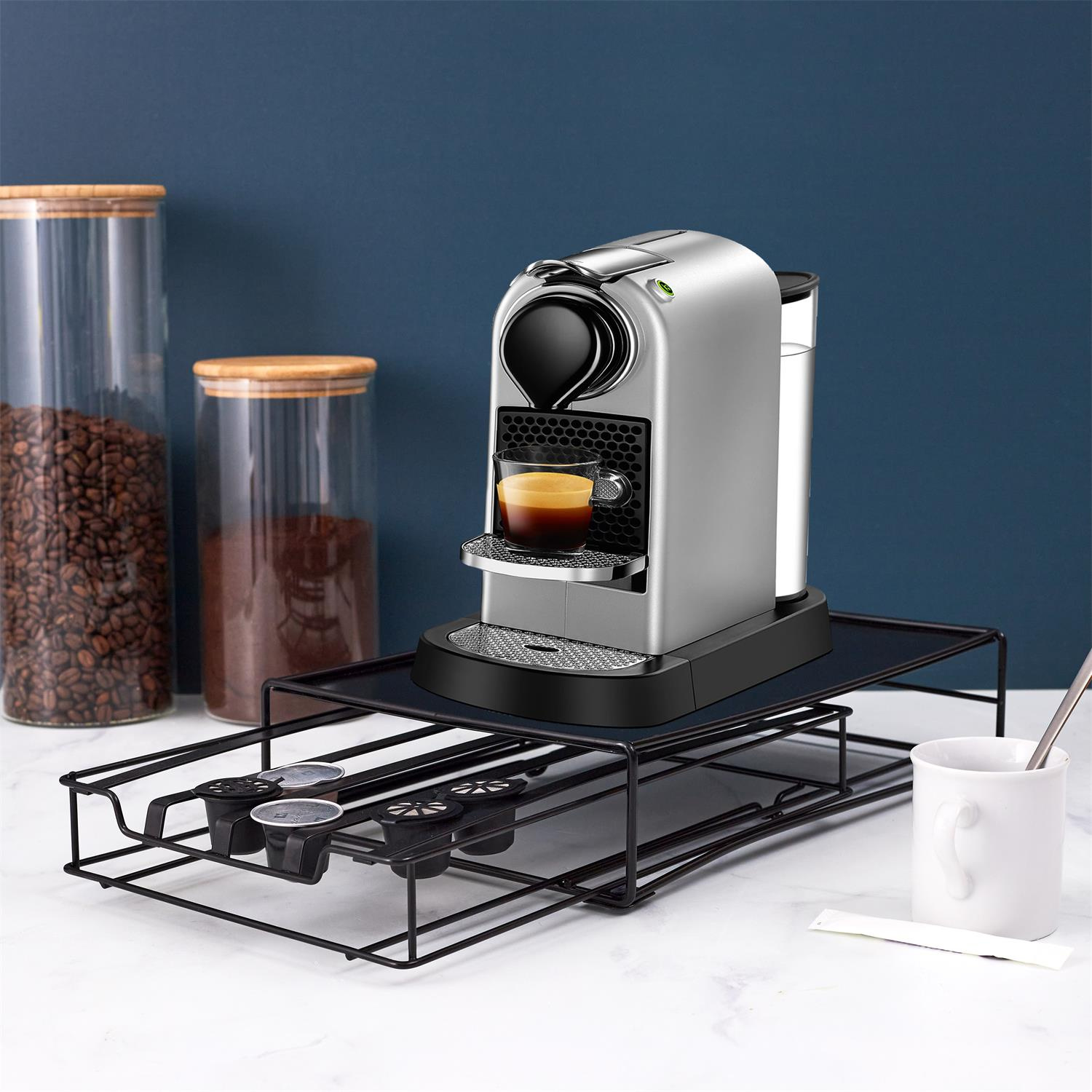 Szuflada na kapsułki Nespresso czarna