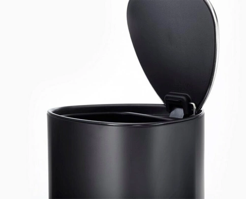 Joseph Joseph EasyStore kosz na śmieci do łazienki 5l czarny matowy z pedałem owalny