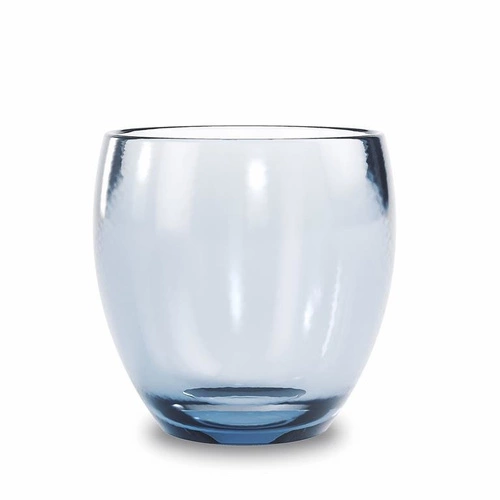 Kubek na szczoteczki do zębów szklany Droplet niebieski nowoczesny do łazienki Umbra