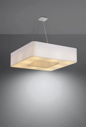 Żyrandol nowoczesny biały URANO 80 lampa sufitowa do salonu i jadalni Sollux