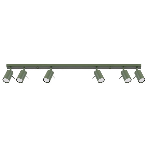 Plafon RING 6L zielony oliwkowy