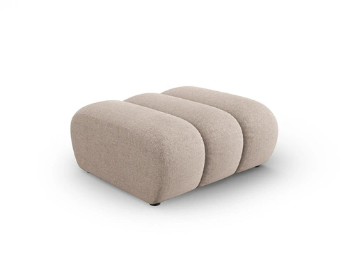 Pufa Lupine Chenille beżowa kwadratowa do salonu i sypialni nowoczesna miękka siedzisko