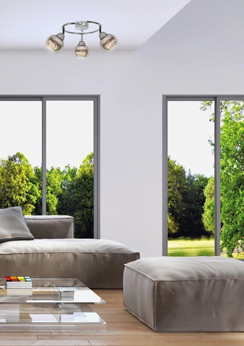 Lampa sufitowa Fort spirala 3x10W E14  LED chrom