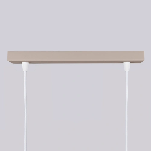 Lampa sufitowa KARBON 2 beżowa nowoczesna nad stół do kuchni i jadalni