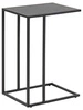 Stolik kawowy Seaford czarny kwadratowy nowoczesny loftowy pomocniczy do salonu 63 cm
