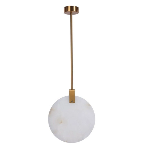Lampa sufitowa LED MARBLE 24 cm z marmuru i mosiądzu do salonu i jadalni