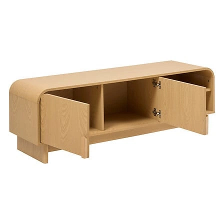 Komoda Lee nowoczesna z półkami 100 cm skandynawska brzoza do salonu Atmosphera