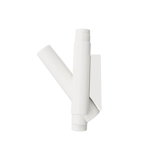 Wieszak ścienny do przedpokoju Umbra Picket biały drewniany składany nowoczesny 5 haczyków