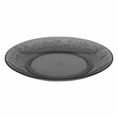 Talerz obiadowy Estiva 20 cm okrągły plastikowy ciemnoszary do jadalni i ogrodu 5five