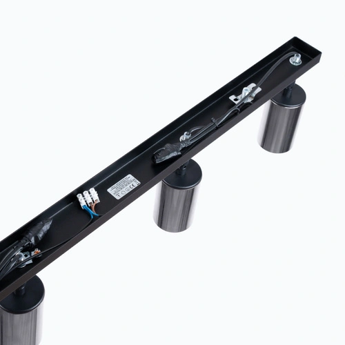 Plafon sufitowy WINX 4L czarny chrom nowoczesny do salonu kuchni sypialni jadalni SOLLUX