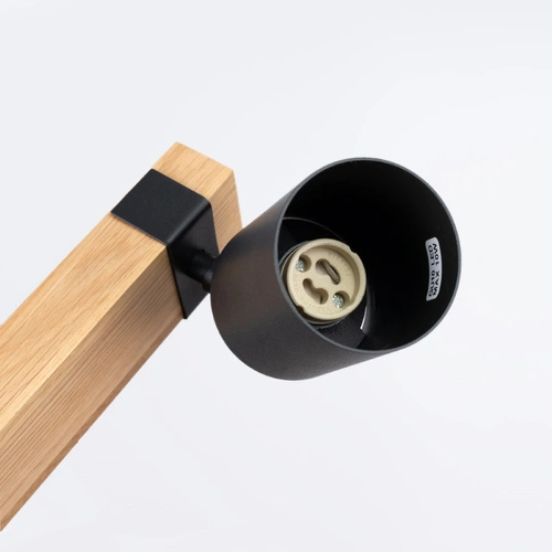 Plafon sufitowy FAGER 4L czarny skandynawski regulowany do salonu lub sypialni SOLLUX