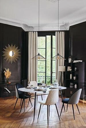 Atmosphera biały wazon ceramiczny efekt marmuru 18cm nowoczesny dekoracyjny na kwiaty